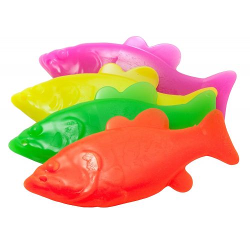  Ruff Dawg Flying Fish Floating Dog Toy Assorted Neon Colors