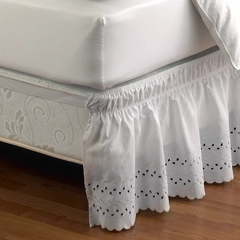 Ruffled Eyelet Bed Skirt