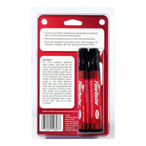  Rug Doctor Kroger Doctor Rescue Kit, Wood Filer and Markers to Touch Up and Restore Hardwood Floors and Furniture, Red