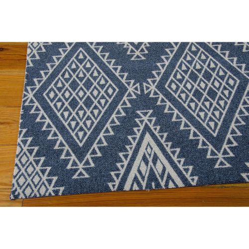  Rug Squared Milford Contemporary Area Rug (MI198), 2-Feet 6-Inches by 4-Feet, Blue