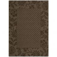 Rug Squared Santa Fe Contemporary Area Rug (SFE03), 7-Feet 9-Inches by 9-Feet 9-Inches, Chocolate