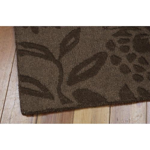  Rug Squared Santa Fe Contemporary Area Rug (SFE03), 7-Feet 9-Inches by 9-Feet 9-Inches, Chocolate