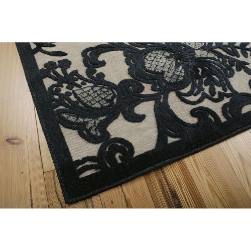  Rug Squared Corona Contemporary Area Rug (CRA02), 5-Feet 3-Inches by 7-Feet 5-Inches, Pewter