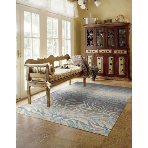  Rug Squared Marietta Contemporary Transitional Area Rug (MRI25), 8-Feet by 10-Feet 6-Inches, Oceanside