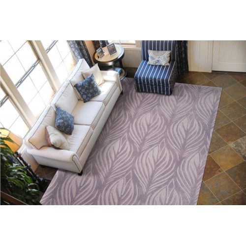  Rug Squared Marietta Contemporary Area Rug (MRI06), 5-Feet by 7-Feet 6-Inches, Lavender