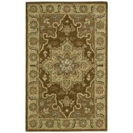 Rug Squared Worcester Traditional Area Rug (WOR66), 2-Feet by 3-Feet, Chocolate
