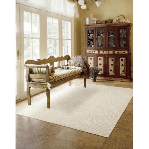  Rug Squared Marietta Contemporary Area Rug (MRI21), 8-Feet by 10-Feet 6-Inches, Ivory