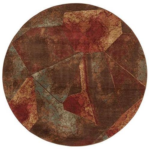  Rug Squared Fenwick Modern Round Rug , 5-Feet 6-Inches by 5-Feet 6-Inches, Multicolor