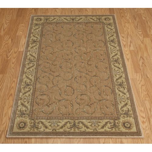  Rug Squared Fenwick Traditional Area Rug (FEN02), 2-Feet by 2-Feet 9-Inches, Peach