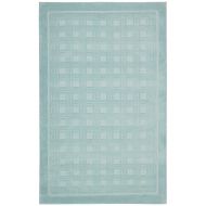 Rug Squared Tribeca Simple Contemporary Modern Area Rug (TRB32), 3-Feet 6-Inches by 5-Feet 6-Inches, Aqua