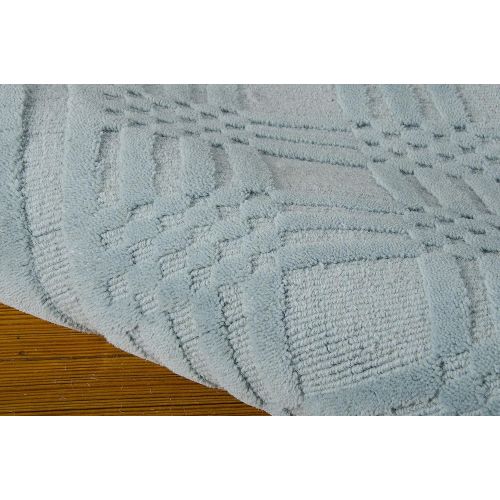  Rug Squared Tribeca Simple Contemporary Modern Area Rug (TRB32), 3-Feet 6-Inches by 5-Feet 6-Inches, Aqua