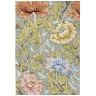 Rug Squared Laurel Floral Area Rug (LA22), 1-Foot 9-Inches by 2-Feet 9-Inches, Slate