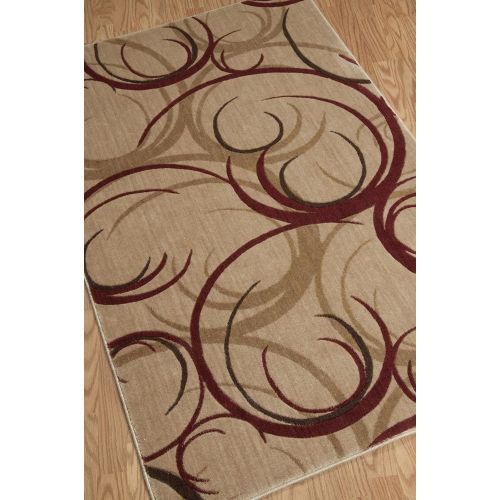  Rug Squared Fenwick Contemporary Transitional Rug Runner (FEN82), 2-Feet by 5-Feet 9-Inches, Beige