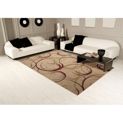  Rug Squared Fenwick Contemporary Transitional Rug Runner (FEN82), 2-Feet by 5-Feet 9-Inches, Beige