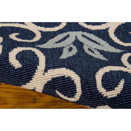  Rug Squared Jupiter Indoor/Outdoor Area Rug (JUP02), 3-Feet 11-Inches by 5-Feet 11-Inches, Navy