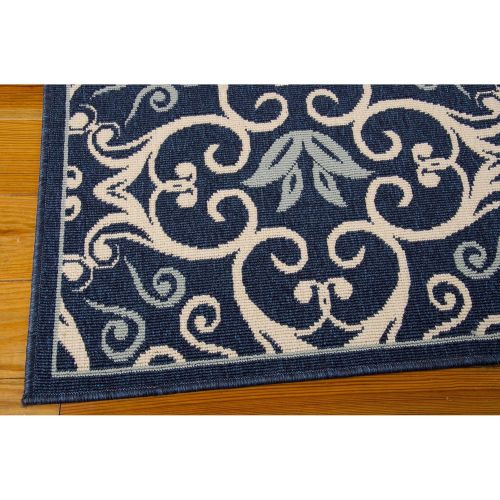  Rug Squared Jupiter Indoor/Outdoor Area Rug (JUP02), 3-Feet 11-Inches by 5-Feet 11-Inches, Navy