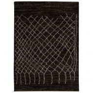 Rug Squared Pueblo Shag Area Rug (PUB05), 8-Feet by 10-Feet, Black