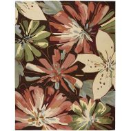 Rug Squared Laurel Floral Area Rug (LA16), 8-Feet by 10-Feet 6-Inches, Multicolor