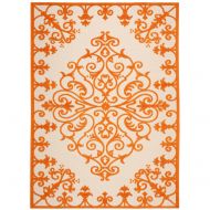 Rug Squared Kona Indoor/Outdoor Area Rug (KON12), 3-Feet 6-Inches by 5-Feet 6-Inches, Orange