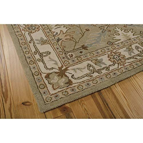  Rug Squared Worcester Traditional Area Rug (WOR76), 5-Feet by 8-Feet, Sage