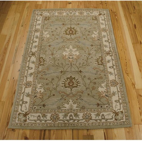  Rug Squared Worcester Traditional Area Rug (WOR76), 5-Feet by 8-Feet, Sage