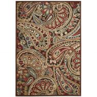 Rug Squared Corona Paisley Area Rug (CRA14), 5-Feet 3-Inches by 7-Feet 5-Inches, Multicolor