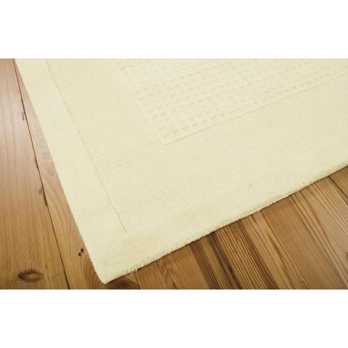  Rug Squared Tribeca Simple Contemporary Modern Area Rug , 5-Feet by 8-Feet, Ivory