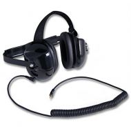 Rugged Radios H40-BLK Behind The Head Listen Only Headset with 3.5mm MP3 / Scanner Input Jack