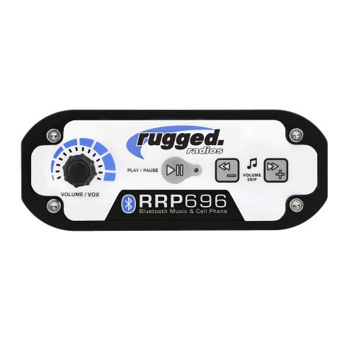  Rugged Radios RRP696 2-4 Place in-Car Communications Intercom with Mounting Bracket and Hardware - Featuring Bluetooth for Wireless Music Capabilities