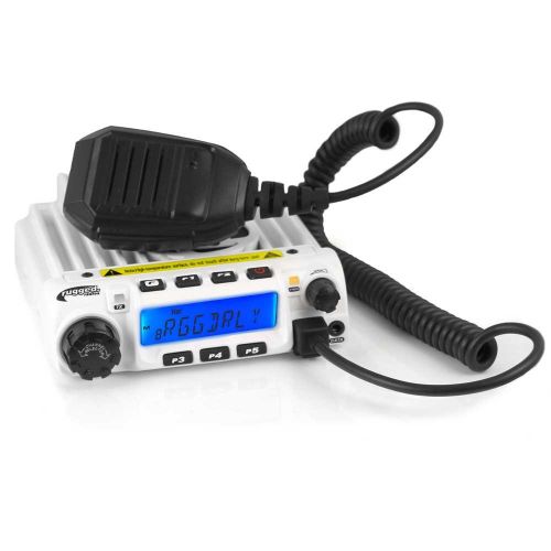  Rugged Radios RRP696 Intercom and RM60 60 Watt VHF Two Way Mobile Radio 2 Place Race System Kit with Over The Head Headsets, Push to Talk Cables, Intercom Cables, Antenna and Anten