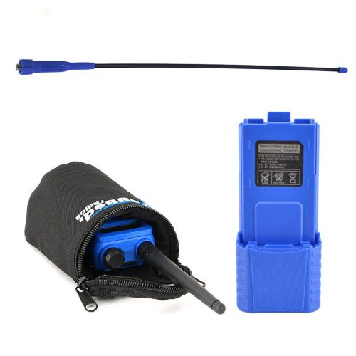  Rugged Radios RH5R-UPGRADE RH-5R Long Range Upgrade Kit - Includes Ducky Antenna, High Capacity 3800mAh Battery Pack and Handheld Radio Bag