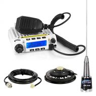 Rugged Radios RM60-V 60 Watt VHF Two Way Mobile Radio Kit with UNI-MAG Antenna Mount, Antenna, U-Bracket and 6 Power Cable with Inline Fuse
