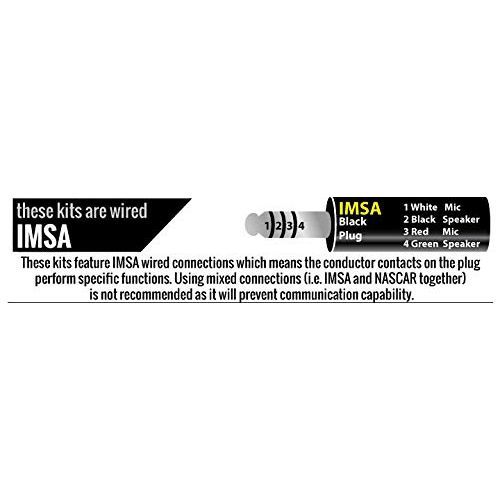  Rugged Radios IMSA-5R-H43 IMSA Racing System - Includes 2 RH5R Radios, H43 Headset, Helmet Kit with Speakers, Cables & Radio Bag