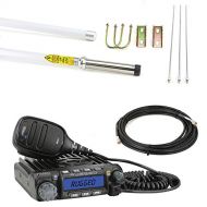 Rugged Radios RM60 60 Watt VHF Two Way Mobile Radio Base Camp Kit with Fiberglass Antenna and Coax Cable