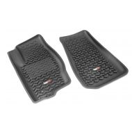 Rugged Ridge 12920.3 Black All-Terrain Front Row Floor Liner For Select Dodge Caliber, Jeep Compass And Patriot Models