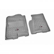 Rugged Ridge All-Terrain Grey Front Row Floor Liner For Select Cadillac Escalade, Chevrolet Avalanche, Silverado, Suburban, Tahoe, GMC Sierra and Yukon Models