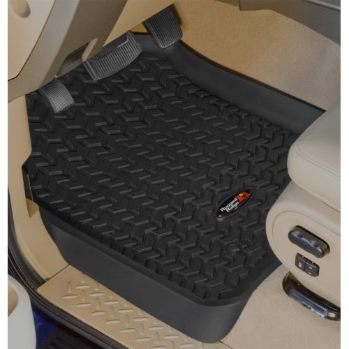  Rugged Ridge All-Terrain 82989.20 Black Front and Rear Floor Liner Kit For Select Ford F-150 and Lincoln Mark LT Models