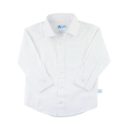  RuggedButts BabyToddler Boys White Formal Button Down