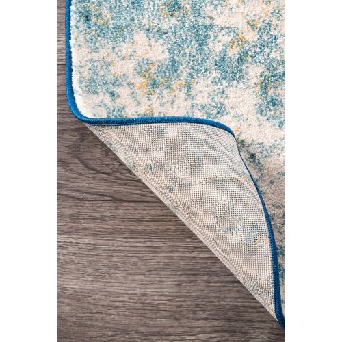  Rugs USA Traditional Vintage Abstract Waterfall Blue Area Rugs, 4 Feet by 6 Feet (4 x 6)