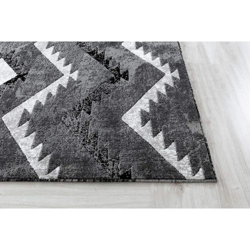  Rugs and Decor NPT79 npt/79/1.11x2.11 Area Rugs 1.11 x2.11 Door mat Size Grey