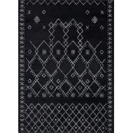 Rugs and Decor FRM-AMZ-#319-2x3 Farmhouse Area Rug 110 x 211 Door mat Size Black