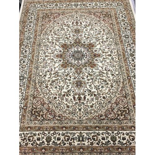  Rugshop Traditional Oriental Cream Medallion Design 33 X 5 Area Rug