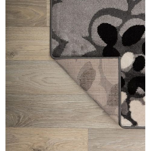  Rugshop Modern Flowers Area Rug 5 3 x 7 3 Blue