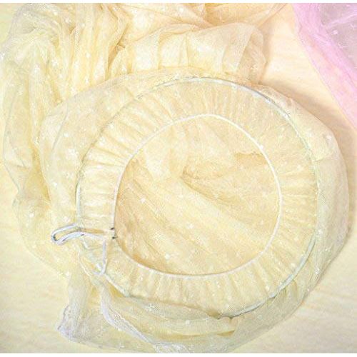  RuiHome Baby Mosquito Net Nursery Crib Bed Hanging Dome Canopy Mesh Insect Netting with Stand, White