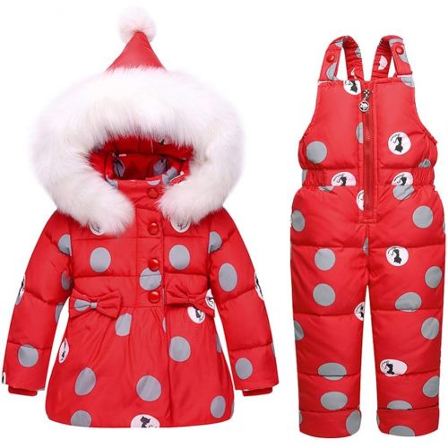  Ruibide Infant Baby Two-Piece Snowsuit Jacket Set Jumpsuit