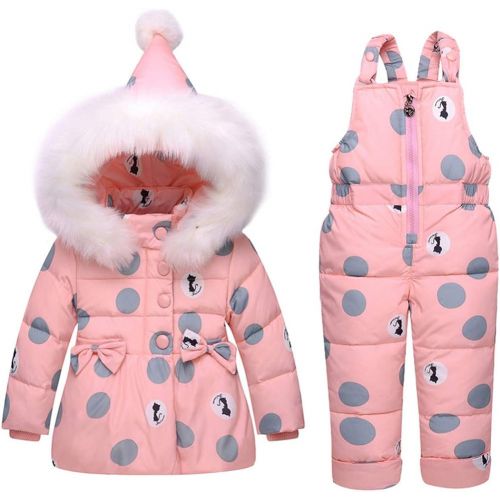  Ruibide Infant Baby Two-Piece Snowsuit Jacket Set Jumpsuit