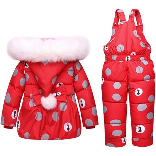  Ruibide Infant Baby Two-Piece Snowsuit Jacket Set Jumpsuit