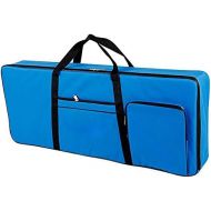 Ruibo 61 Key Keyboard Gig Bag Case,Portable Electric Keyboard Piano Waterproof 600D Oxford Cloth with 10mm Cotton Padded Case Gig Bag 40x16x6 / Blue