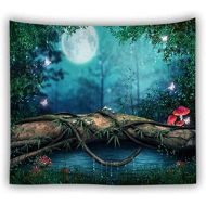 Marke: Ruiting Tapisserie Wald Marchen Wandteppich Traumen Wandbild Karikatur Wand deko Hintergrund Malerei Poster fuer Kinderzimmer Schlafzimmer Wohnzimmer hangender Hintergrund Stoff 200*150cm 1