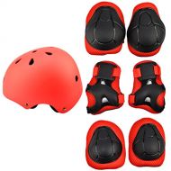 RuiyiF 7Pcs Sports Protective Gear for Kids, Elbow Pads Knee Pads with Wrist Guard and Helmet for Multi Sports: Cycling Skateboard Bicycle Scooter Roller Skate